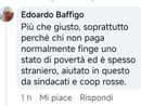 "Chi non paga normalmente finge di essere povero ed è straniero, aiutato dai sindacati". Bufera politica sul leghista Baffigo "Chi non paga normalmente finge di essere povero ed è straniero, aiutato dai sindacati". Bufera politica sul leghista Baffigo