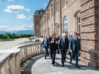 La visita del presidente Mattarella alla Reggia di Venaria La visita del presidente Mattarella alla Reggia di Venaria