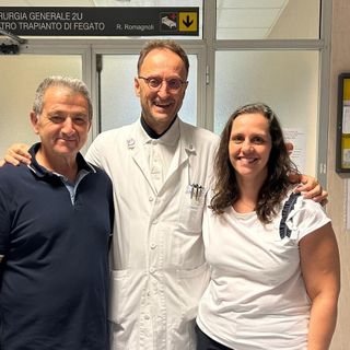 Il professor Renato Romagnoli e i genitori del ragazzo