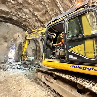 Lavori per la metro a Cascine Vica