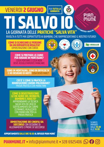 Pian Munè di Paesana propone la Giornata del “Ti salvo io”