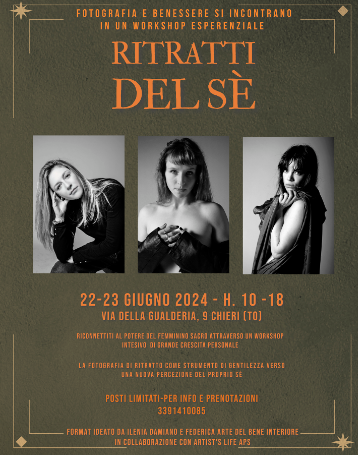 Al via le iscrizioni al workshop esperienziale meditativo “Ritratti del Sé” di Chieri Al via le iscrizioni al workshop esperienziale meditativo “Ritratti del Sé” di Chieri