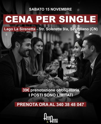 Cena per single e serata danzante: il tuo destino ti aspetta a Savigliano!