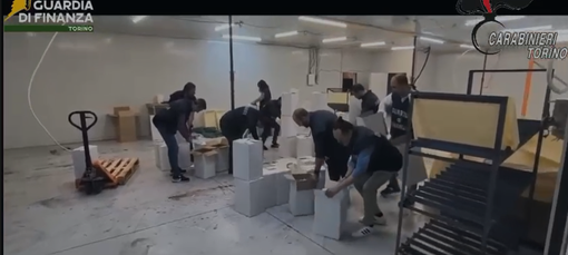 Una delle aree scoperte dalle forze dell'ordine