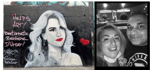 Welcome back Barbara D’Urso: un murales dedicato a lei Welcome back Barbara D’Urso: un murales dedicato a lei