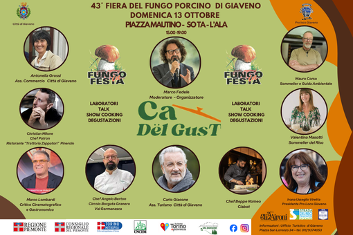 "Fungo in Festa”: domenica 13 il matrimonio tra fungo porcino e riso piemontese di qualità "Fungo in Festa”: domenica 13 il matrimonio tra fungo porcino e riso piemontese di qualità