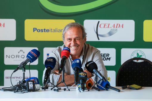 Michel Platini alla 21esima edizione della Fondazione Vialli e Mauro Golf Cup Michel Platini alla 21esima edizione della Fondazione Vialli e Mauro Golf Cup