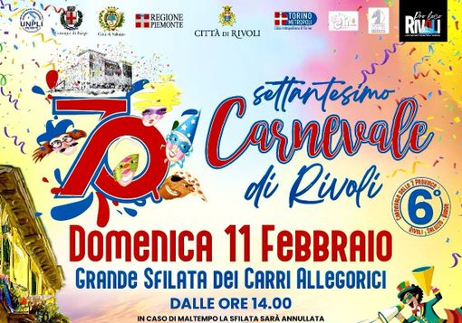 Rivoli: tutto pronto per la 70° edizione del Carnevale Rivoli: tutto pronto per la 70° edizione del Carnevale