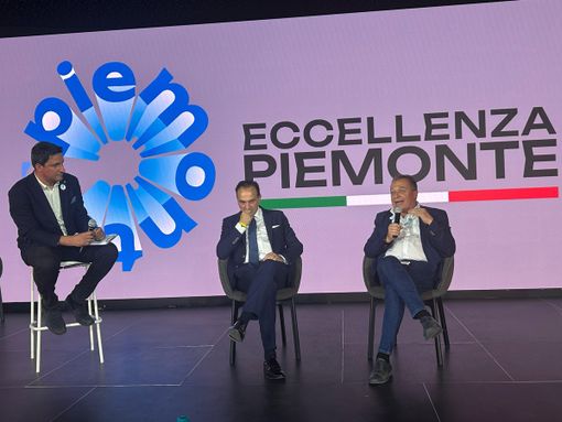 Il presidente della Regione Alberto Cirio con l’assessore Paolo Bongioanni