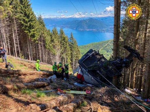 Il luogo della tragedia a Stresa