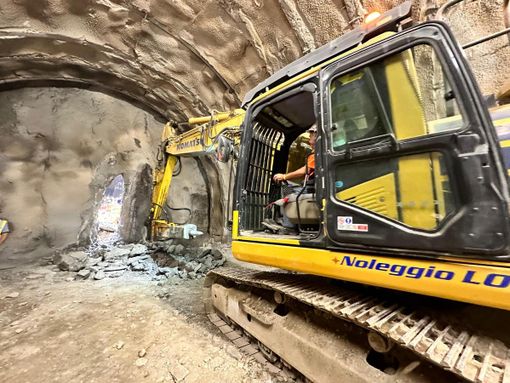 Lavori per la metro a Cascine Vica