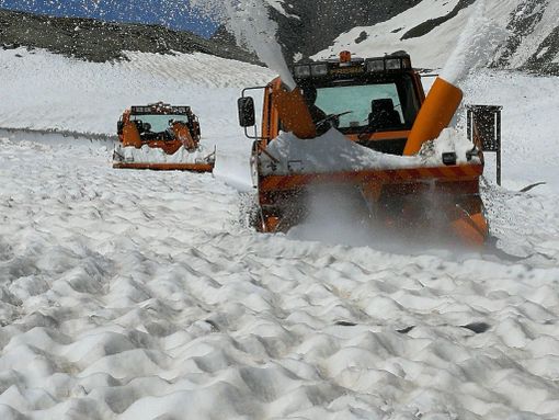 spazzaneve in azione