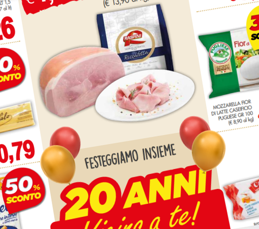 Sono in corso le promozioni su tantissimi prodotti da Prestofresco, in occasione del 20 anniversario Sono in corso le promozioni su tantissimi prodotti da Prestofresco, in occasione del 20 anniversario
