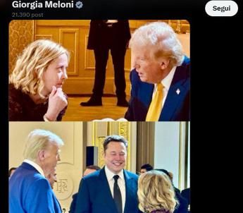 Trump: &quot;Con Meloni grande incontro, è piena di energia&quot;