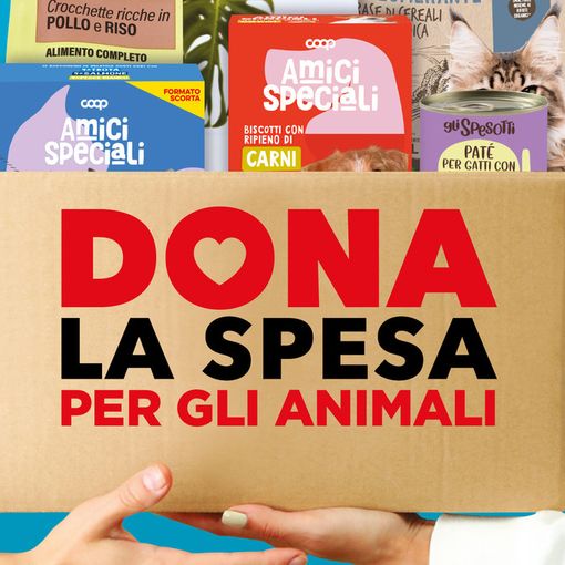 Sabato Nova Coop lancia l'iniziativa &quot;Dona la spesa&quot; per gli amici animali