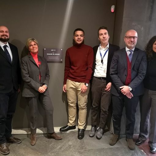 Il nipote del prof. Khaled Al Asaad all'Egizio per visitare la sala dedicata al nonno vittima dell'Isis