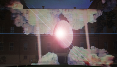 Castello di Vinovo, 2024, prova di  videomapping
