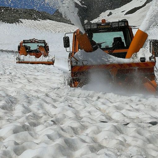 spazzaneve in azione