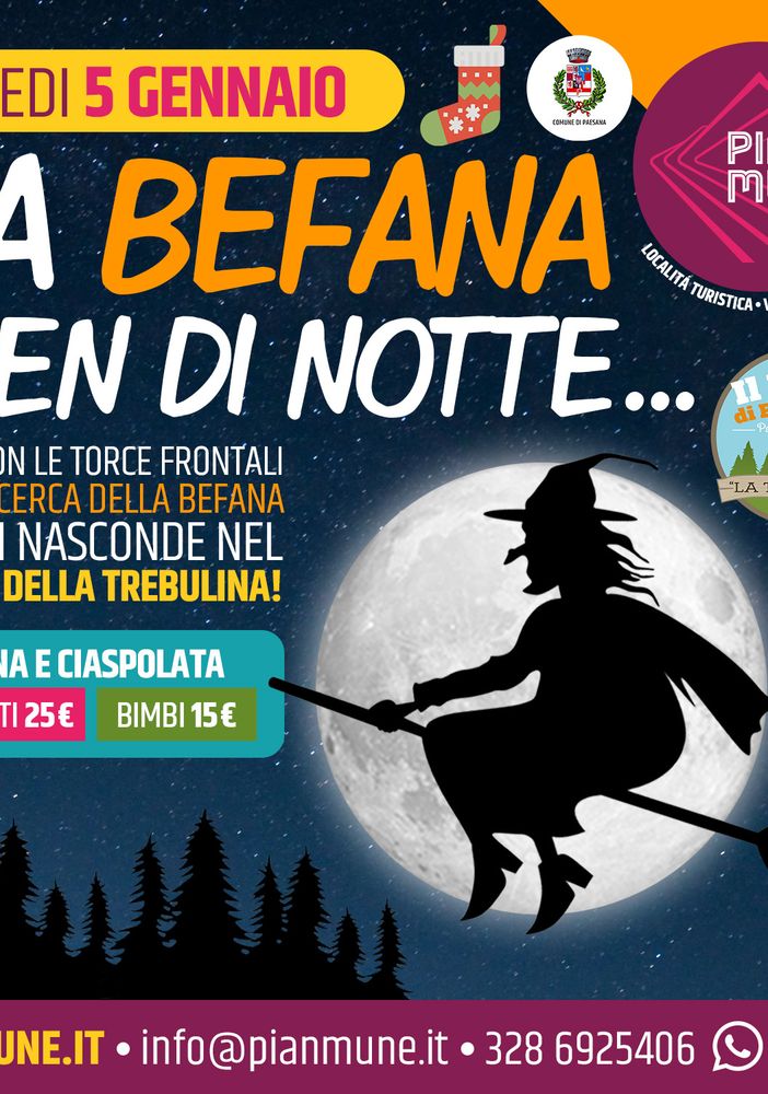 Pian Munè: la Befana vien nel Bosco