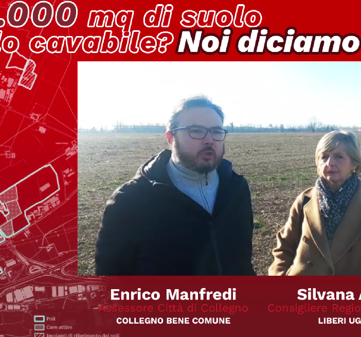Manfredi e Accossato (LUV) dicono no al piano cave della Regione: &quot;700 mila mq di terreno agricolo a rischio&quot;