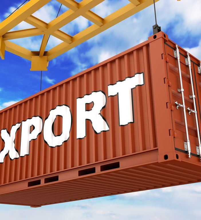 Cargo con la scritta export