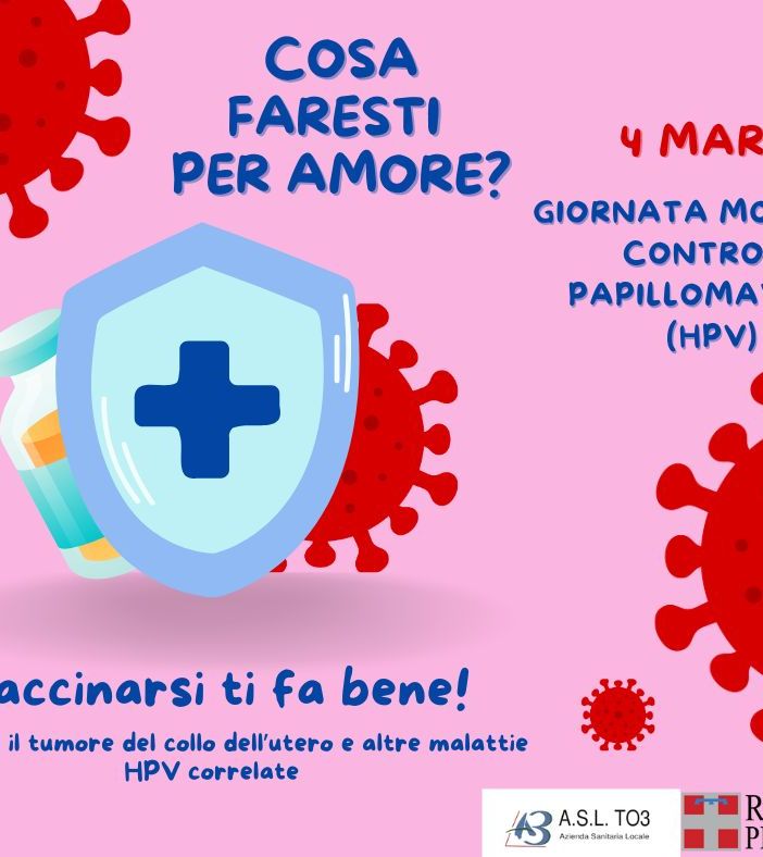 Giornata mondiale HPV: l’AslTo3 in piazza a Rivoli per un'iniziativa dedicata alla prevenzione