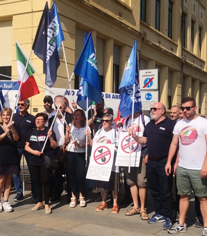 Protesta Italexit Venaria