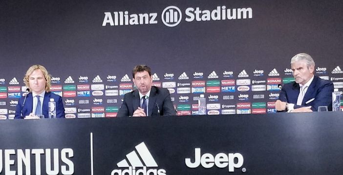 Nedved, Agnelli e Arrivabene Nedved, Agnelli e Arrivabene