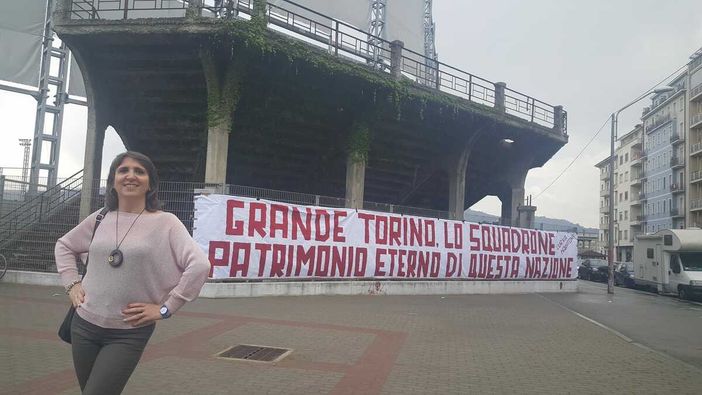 La curva Balilla dello Stadio Filadelfia, a Torino La curva Balilla dello Stadio Filadelfia, a Torino