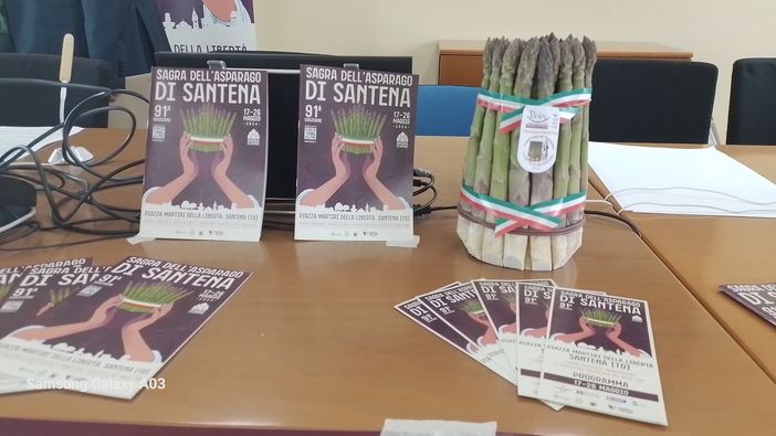 mazzi di asparagi e depliant mazzi di asparagi e depliant