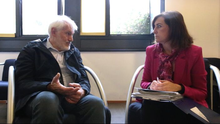 Monica Canalis e Giuliano Maggiora, presidente di Alzheimer Piemonte Monica Canalis e Giuliano Maggiora, presidente di Alzheimer Piemonte