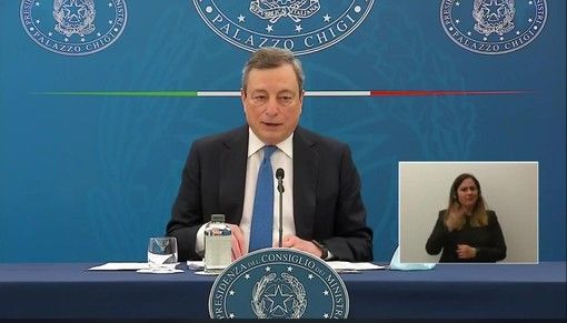 Il premier Mario Draghi