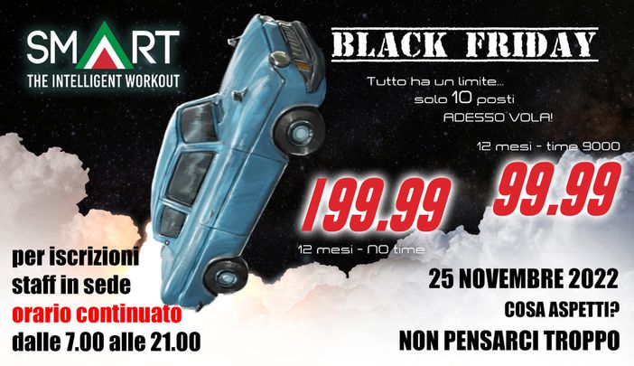 Nichelino: con Smart TIW è Black Friday anche per la tua palestra! Nichelino: con Smart TIW è Black Friday anche per la tua palestra!
