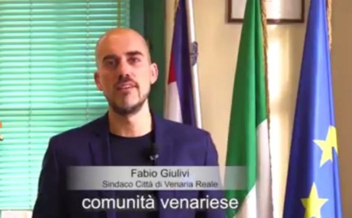 Il sindaco di Venaria, Fabio Giulivi, nel messaggio di Natale 2020 Il sindaco di Venaria, Fabio Giulivi, nel messaggio di Natale 2020