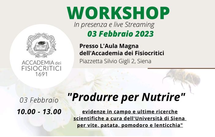 Ripartono i Workshop di formazione in agricoltura con Slow Food Italia e Biodea insieme Ripartono i Workshop di formazione in agricoltura con Slow Food Italia e Biodea insieme