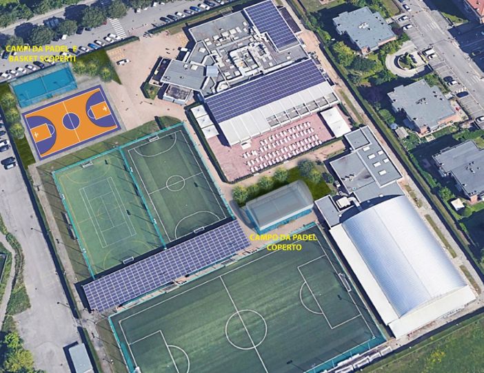 progetto campi basket e padel