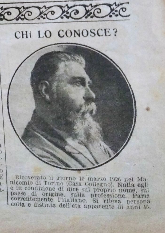 Una foto d'epoca dello Smemorato di Collegno