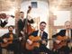 La formazione dell'Hot club Turin all'osteria Rabezzana