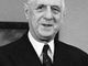 Una immagine d'epoca dell'ex presidente francese Charles De Gaulle