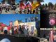 Un collage di immagini delle passate edizioni del Palio della Gru