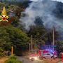Uno degli incendi che ha colpito la provincia di Torino in queste settimane