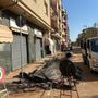 Operai al lavoro tra via Silva e via Goito Operai al lavoro tra via Silva e via Goito