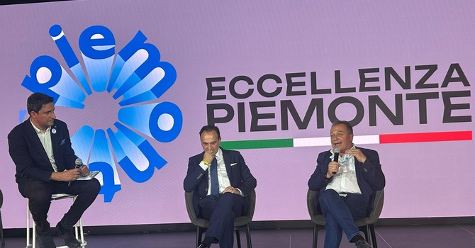 Il presidente della Regione Alberto Cirio con l’assessore Paolo Bongioanni