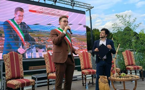 L'inaugurazione della Sagra della Noce e della Frutta a guscio dello scorso anno