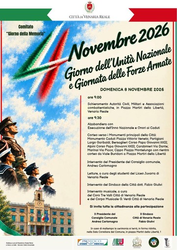 La locandina degli eventi in programma