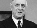 Una immagine d'epoca dell'ex presidente francese Charles De Gaulle