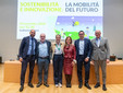 Da sinistra, Marco Riva (Presidente CONI Lombardia); Andrea Gibelli (Presidente di Ferrovie Nord); Federica Picchi (Sottosegretario con delega allo Sport e ai giovani di Regione Lombardia); Liliana Donato (Direttore ATB); Alessandro Rota (Vicepresidente Consorzio di Bonifica Est Ticino Villoresi); Luca Montani (direttore della Comunicazione e delle Relazioni Istituzionali di FNM Spa) Da sinistra, Marco Riva (Presidente CONI Lombardia); Andrea Gibelli (Presidente di Ferrovie Nord); Federica Picchi (Sottosegretario con delega allo Sport e ai giovani di Regione Lombardia); Liliana Donato (Direttore ATB); Alessandro Rota (Vicepresidente Consorzio di Bonifica Est Ticino Villoresi); Luca Montani (direttore della Comunicazione e delle Relazioni Istituzionali di FNM Spa)