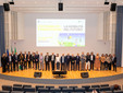 I vincitori del premio Evolution Horizon Award, a Palazzo Lombardia, sul palco dell’Auditorium Testori I vincitori del premio Evolution Horizon Award, a Palazzo Lombardia, sul palco dell’Auditorium Testori