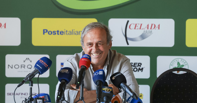 Michel Platini alla 21esima edizione della Fondazione Vialli e Mauro Golf Cup Michel Platini alla 21esima edizione della Fondazione Vialli e Mauro Golf Cup