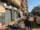 Operai al lavoro tra via Silva e via Goito Operai al lavoro tra via Silva e via Goito